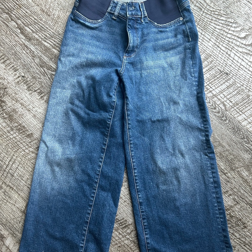 DL1961 HEPBURN WIDE LEG MATERNITY JEANS SIZE 28
